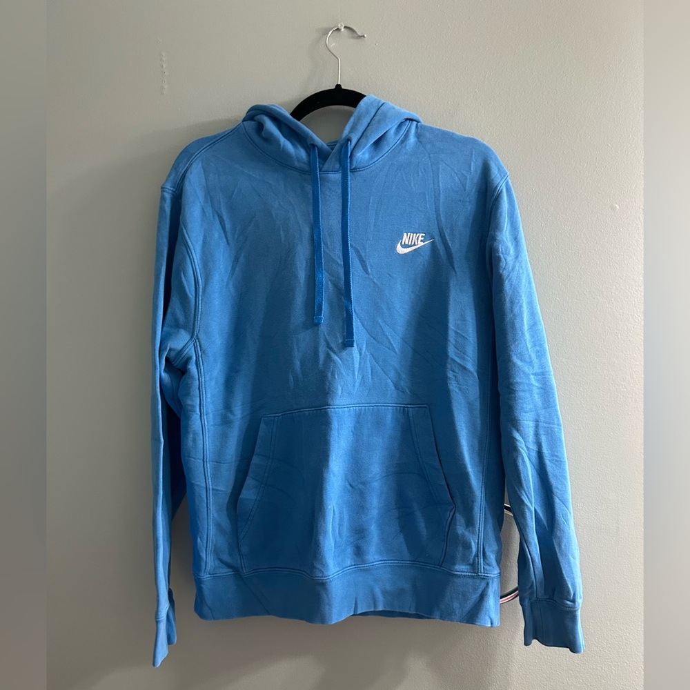 Nike club fleece pullover hoodie blue - Picture 3 of 6